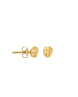 Gold nugget studs