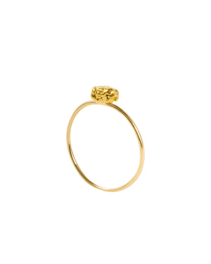 Gold 24ct nugget ring