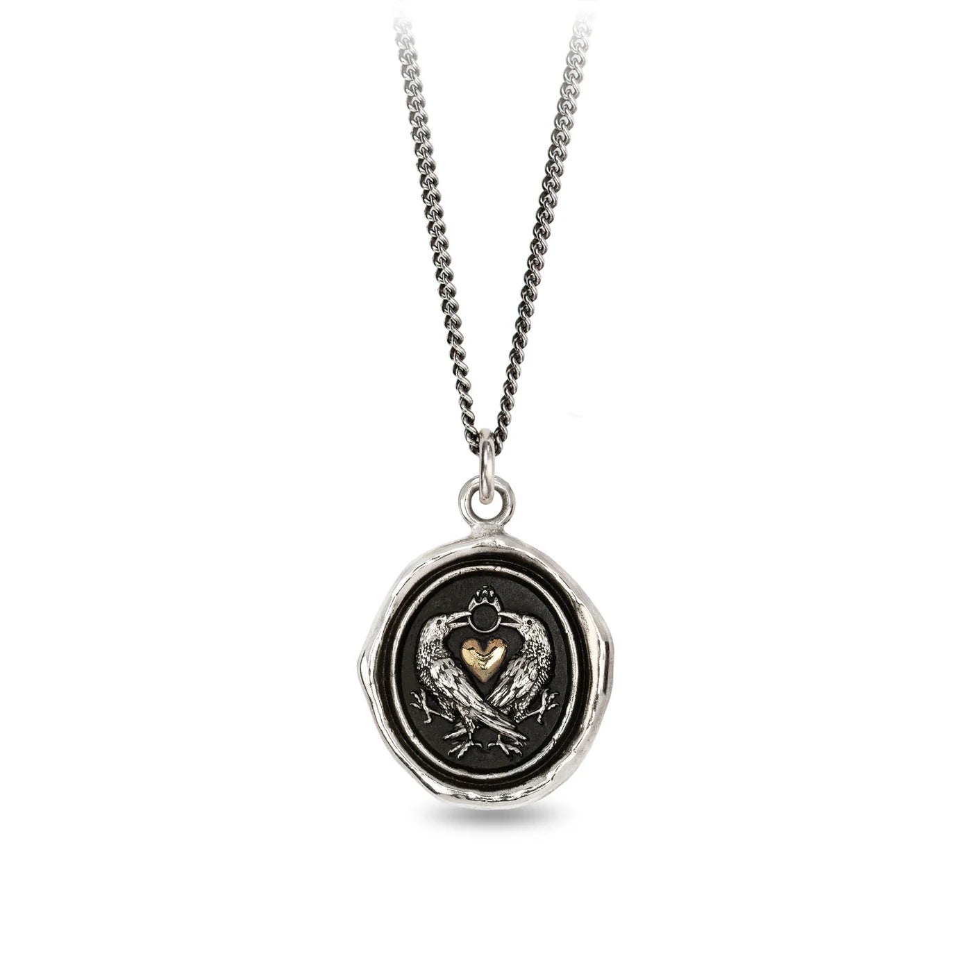 We Two Are One 14K Gold on Silver Talisman