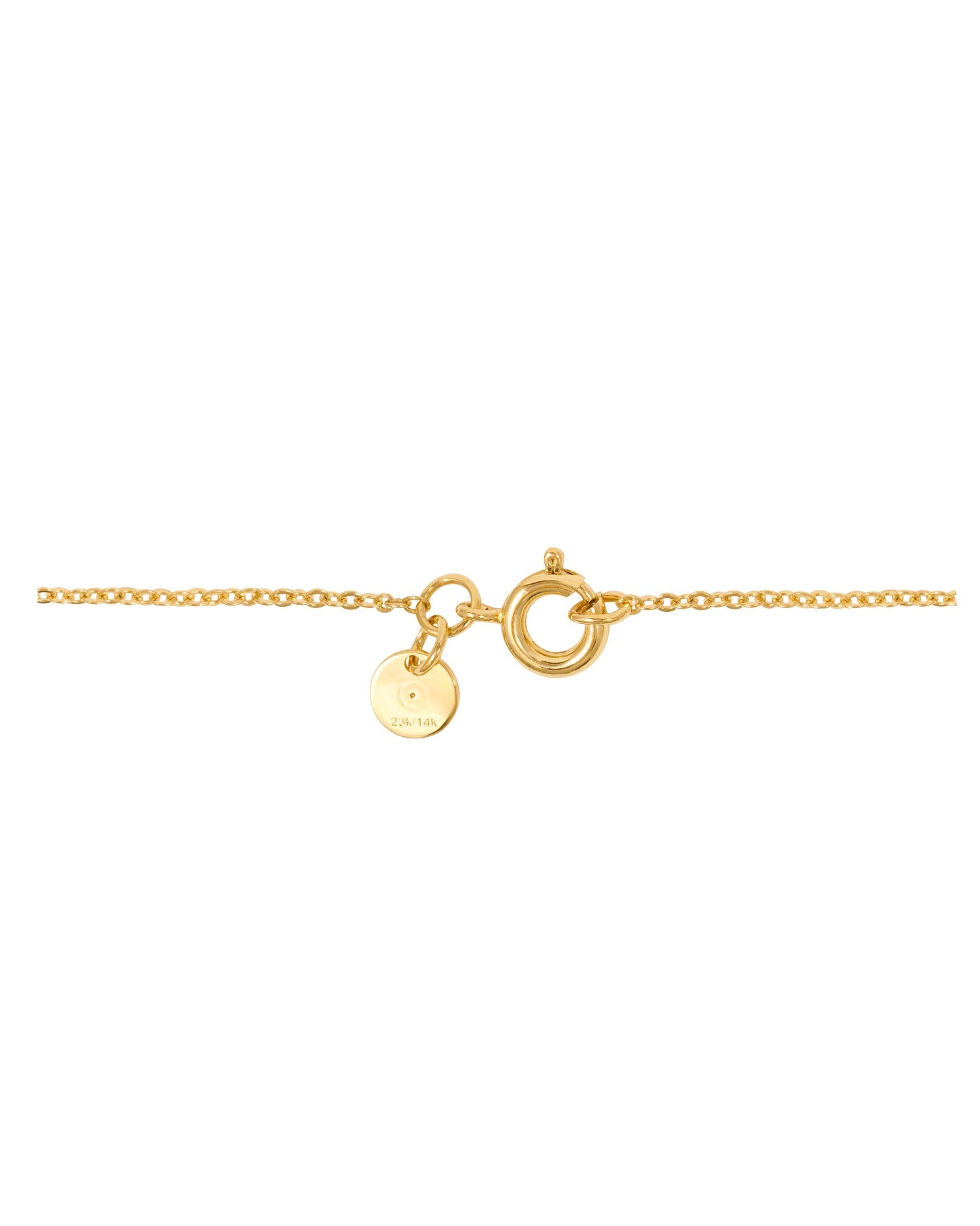 24ct gold nugget charm necklace 3.2