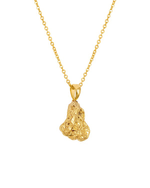 24ct gold nugget charm necklace 3.2