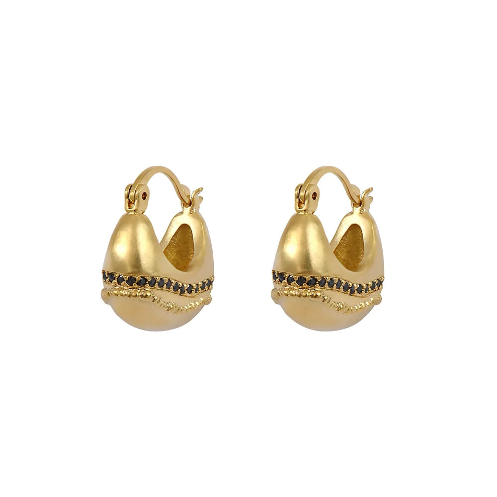 Earrings Gilda black