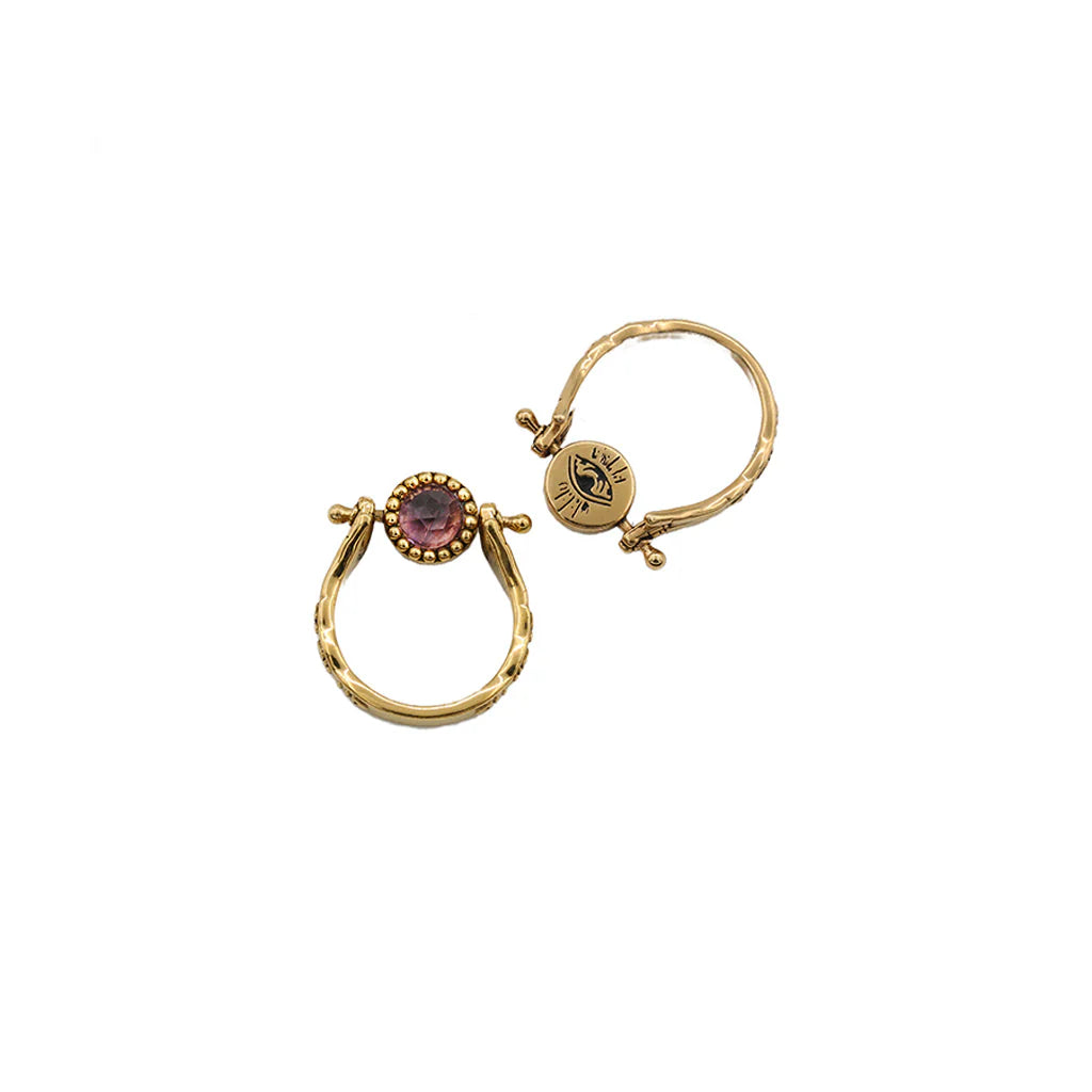 Sacha eye stone pivot ring