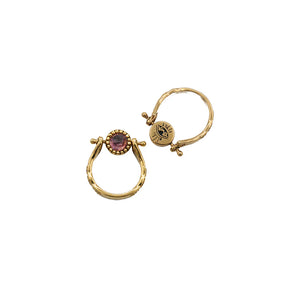 Sacha eye stone pivot ring