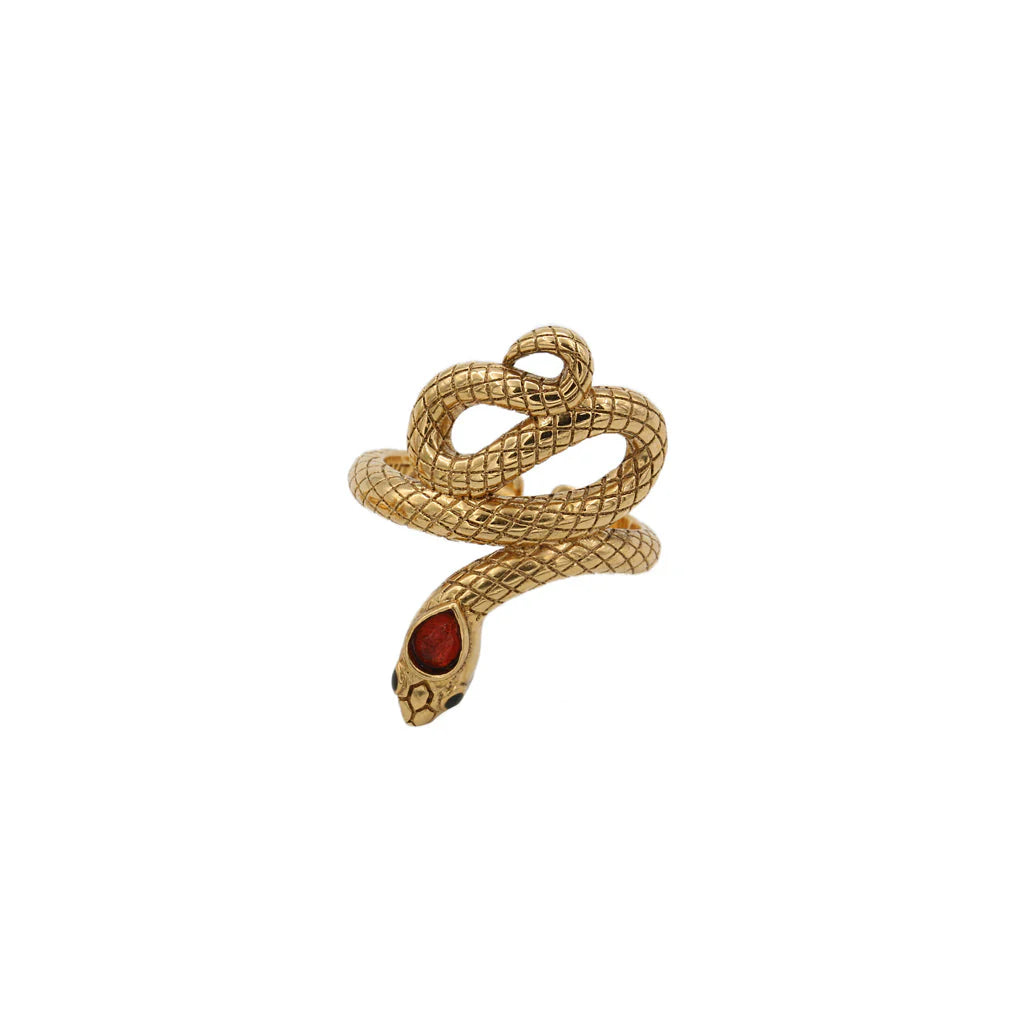 Sissi snake stone ring