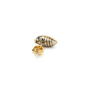 Mini Scarab Pave Tsavorites Stud