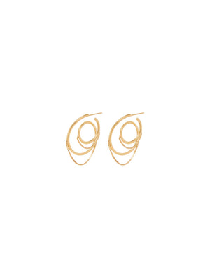 Earrings Spiral Hoops