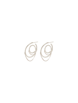 Earrings Spiral Hoops