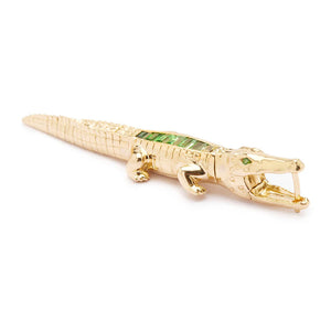 Alligator Tsavorite Bite Earring