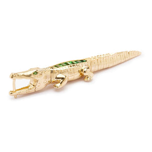 Alligator Tsavorite Bite Earring