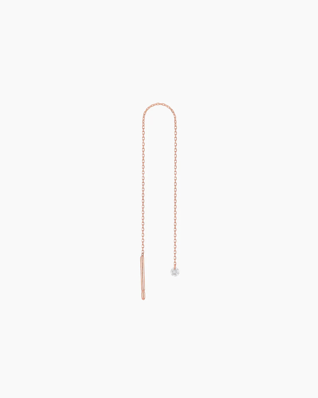Danaé earrings diamond chain line