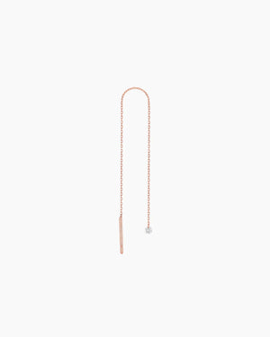 Danaé earrings diamond chain line