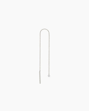 Danaé earrings diamond chain line