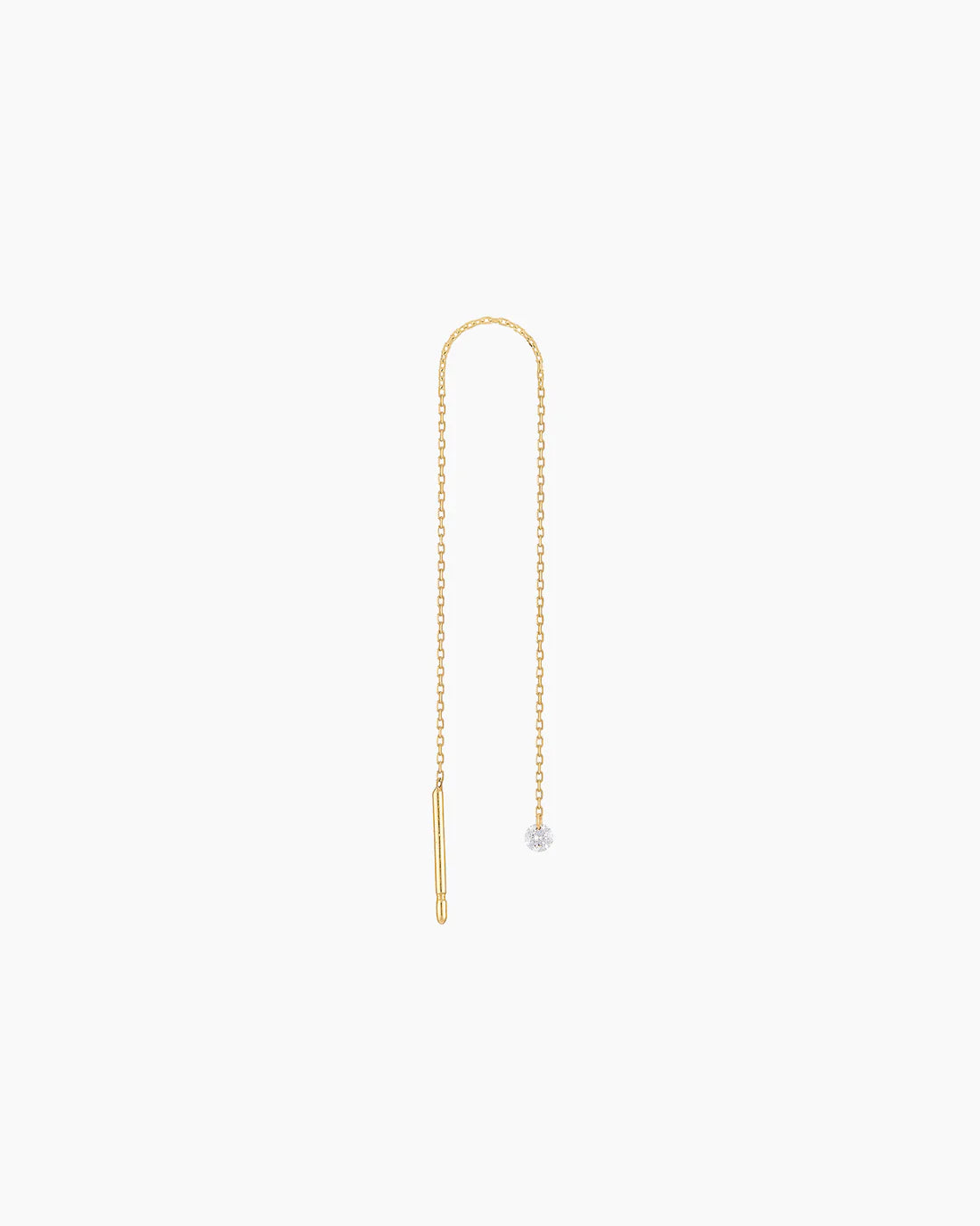 Danaé earrings diamond chain line
