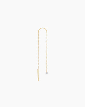 Danaé earrings diamond chain line