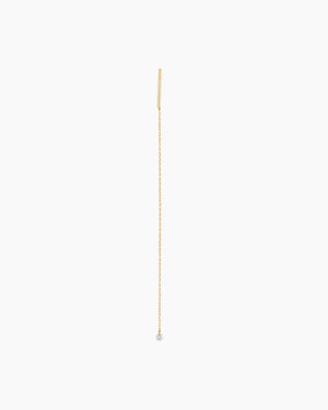Danaé earrings diamond chain line