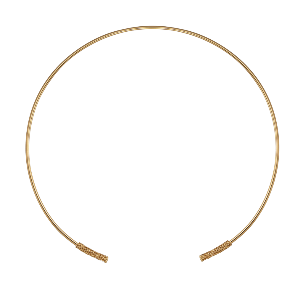 Golden rope choker