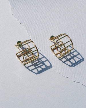 Grid earrings