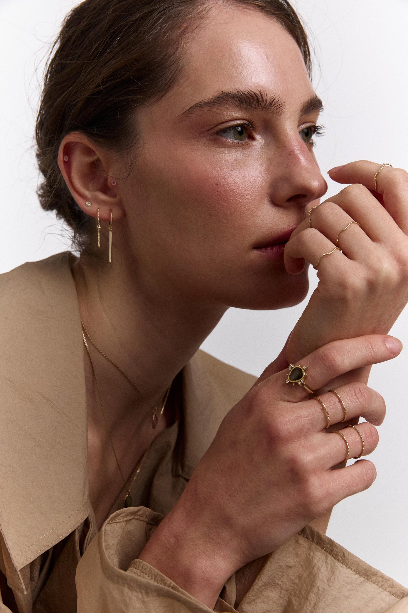 Double gold ring