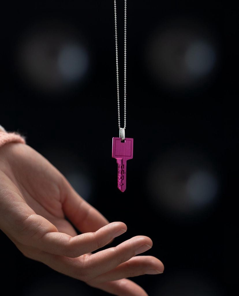 Keychain with diamonds