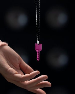 Keychain with diamonds