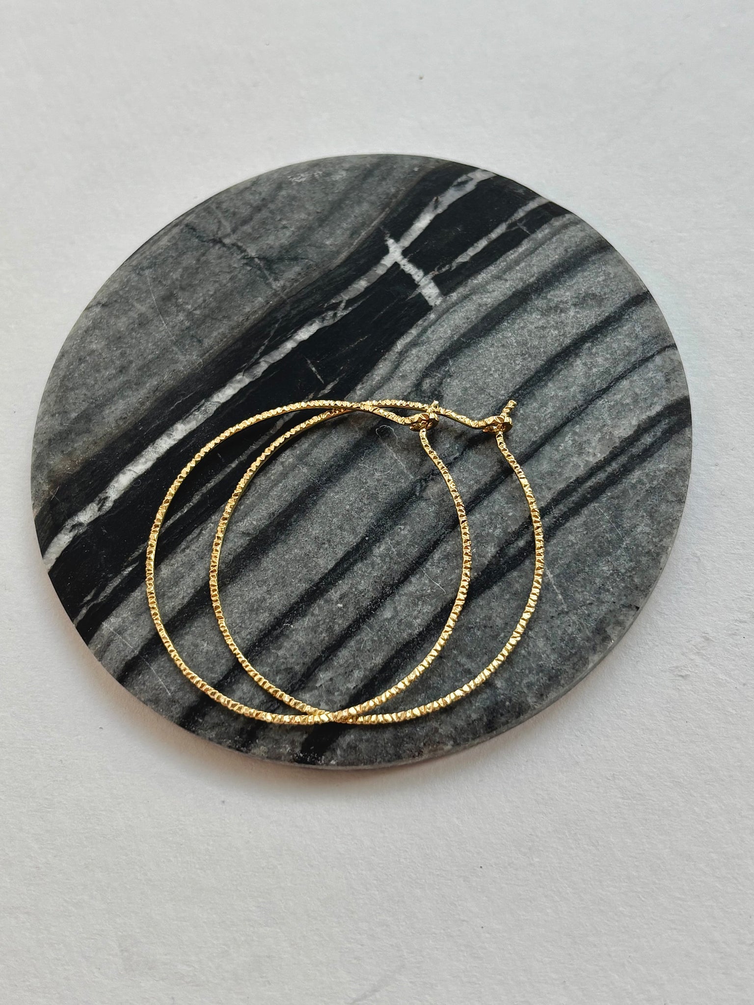 Gold earrings