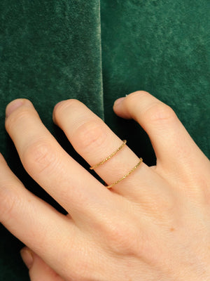 Double gold ring