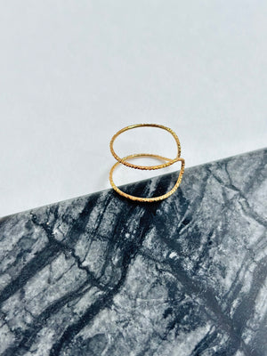 Double gold ring