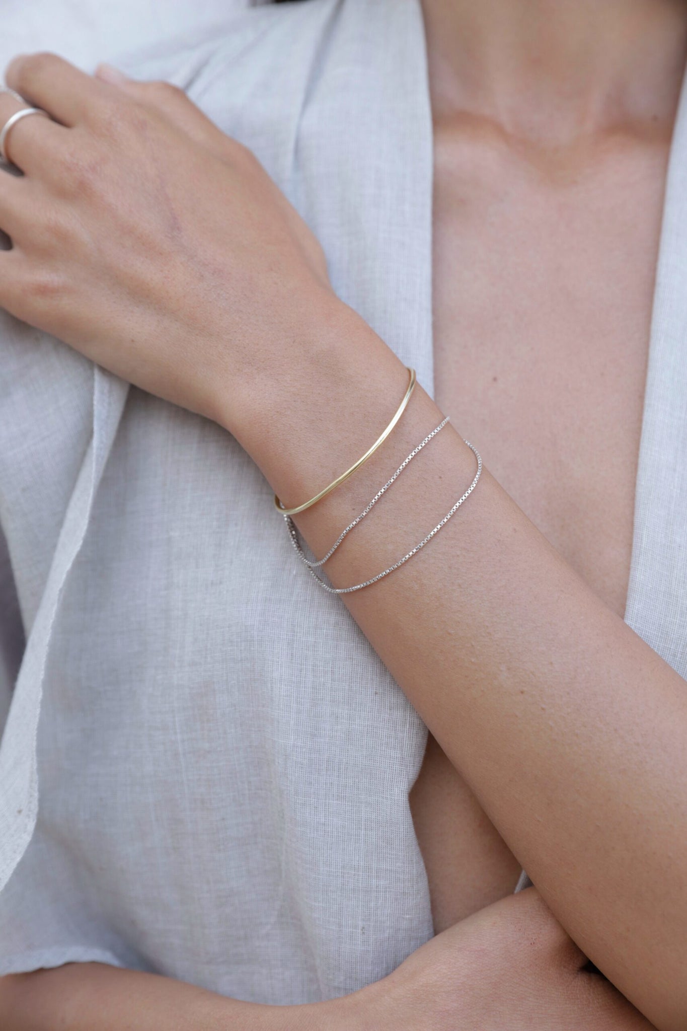Bracelet mixed metals