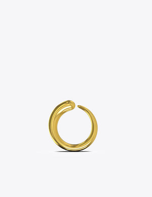 Khartoum stacking ring nude in polished gold vermeil