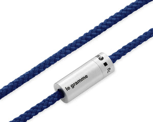 Royal blue nato cable bracelet le 7g