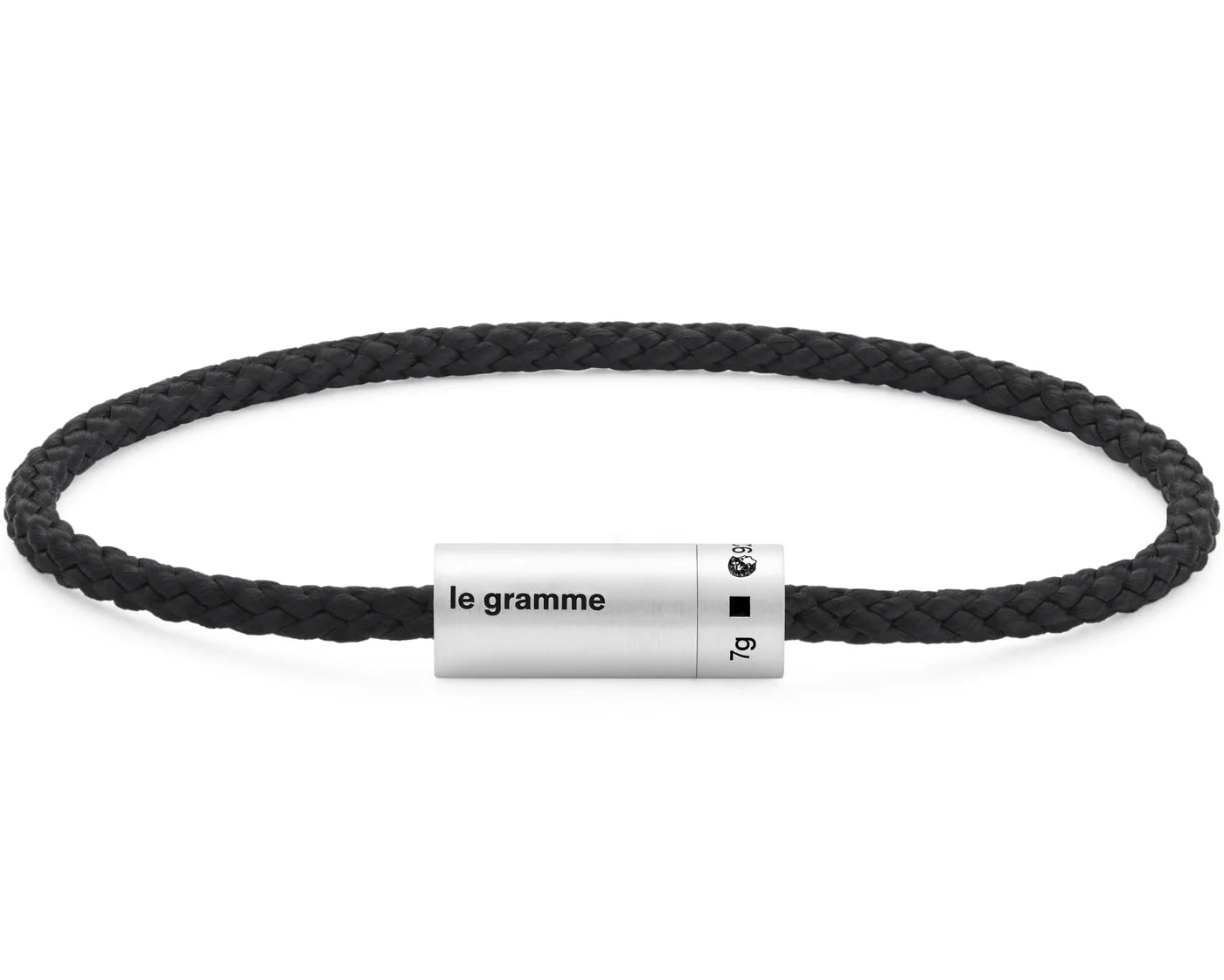 Black nato cable bracelet le 7g
