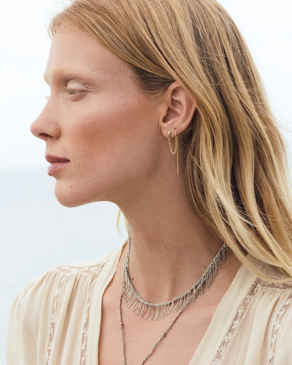 N° 550 Necklace silver grey