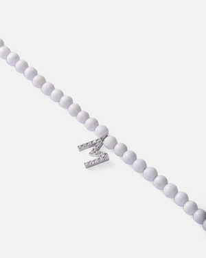 Tridacna choker w. diamond letter