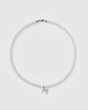 Tridacna choker w. diamond letter