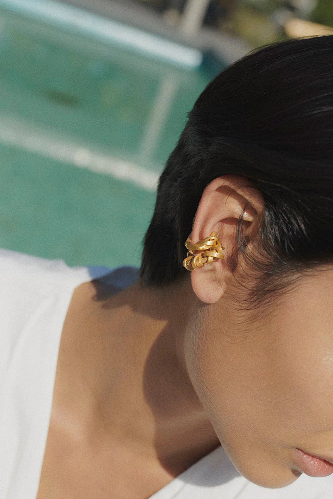 Puzzled ear cuff