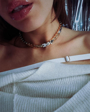Mini Mish bracelet with diamonds