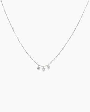 Danaé necklace three diamonds