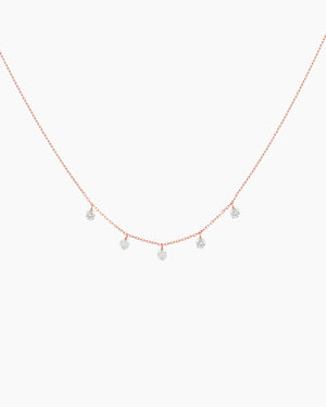 Danaé necklace five diamonds 0.45 cts