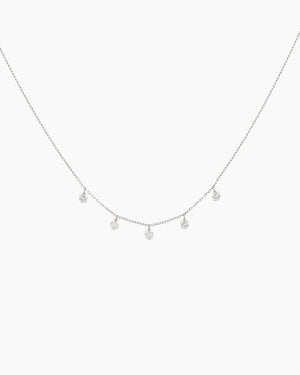 Danaé necklace five diamonds 0.45 cts