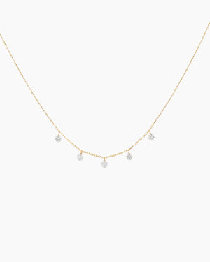 Danaé necklace five diamonds 0.45 cts