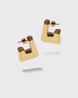 Cubo Earrings Gold
