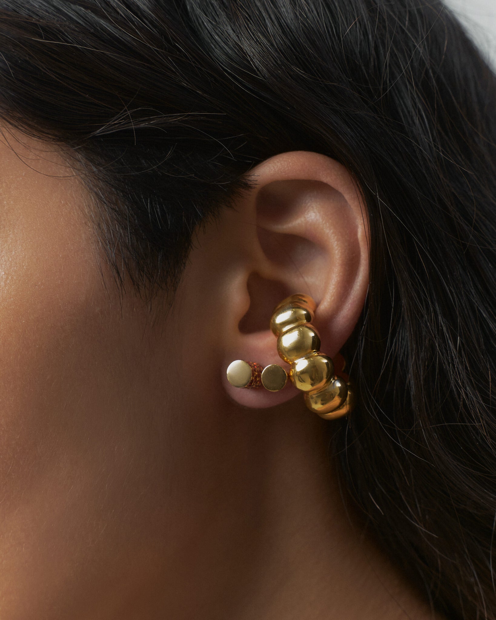 Puffy ear cuff/ring