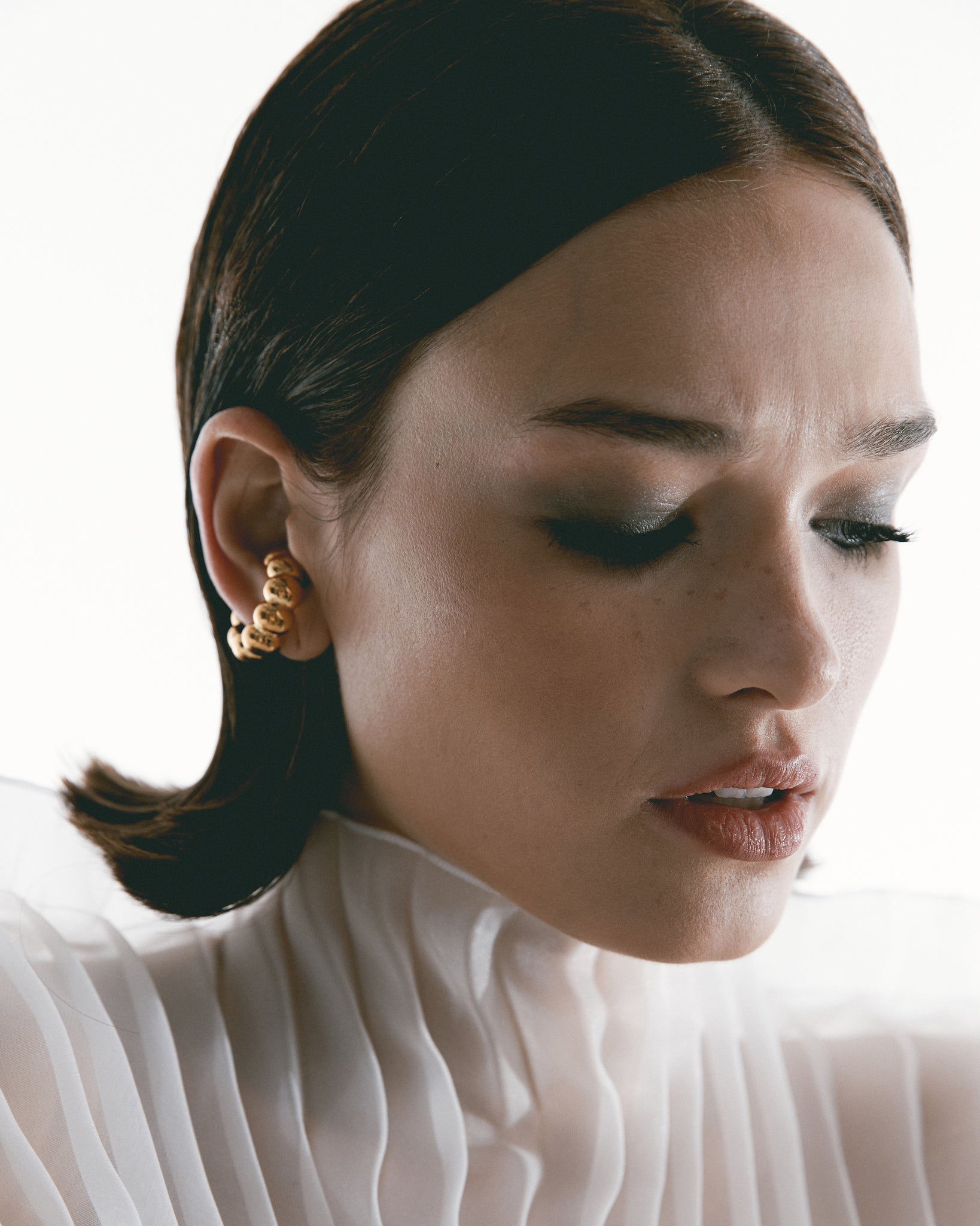 Puffy ear cuff/ring