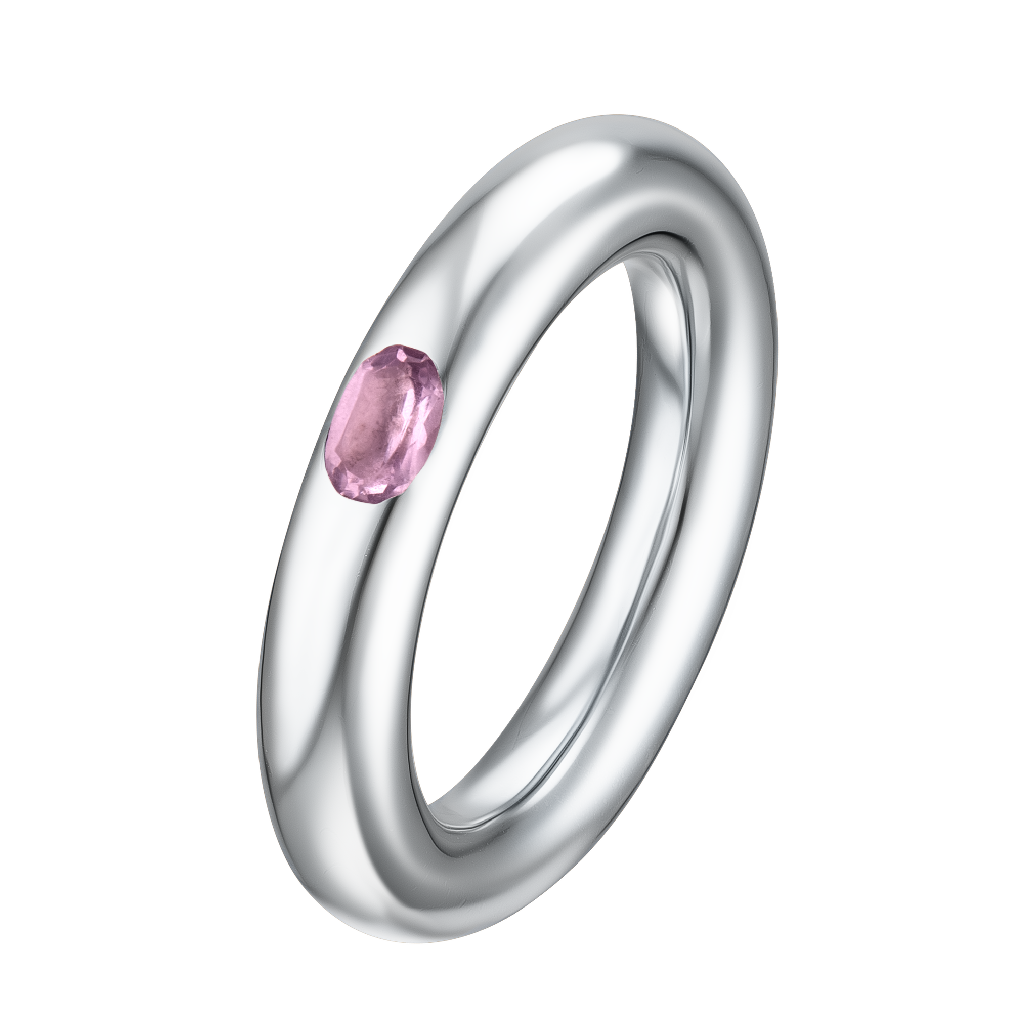 Puffy violet ring