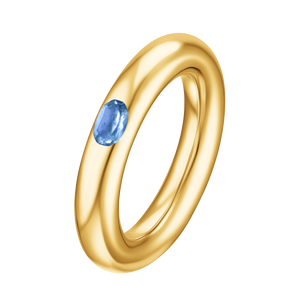 Puffy blue ring