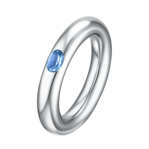 Puffy blue ring