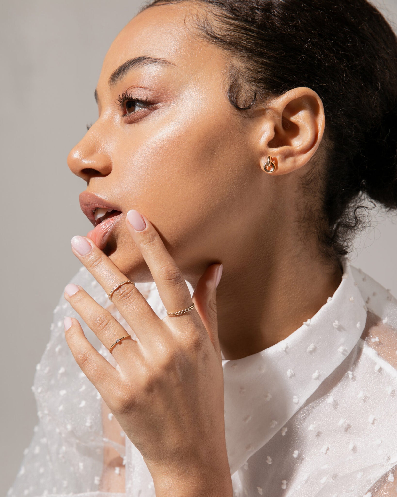 Ring earrings