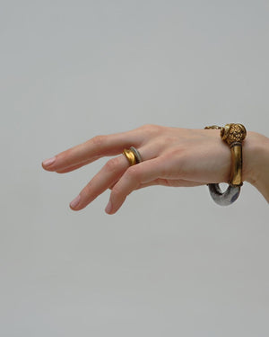 Ram's head cuff bracelet