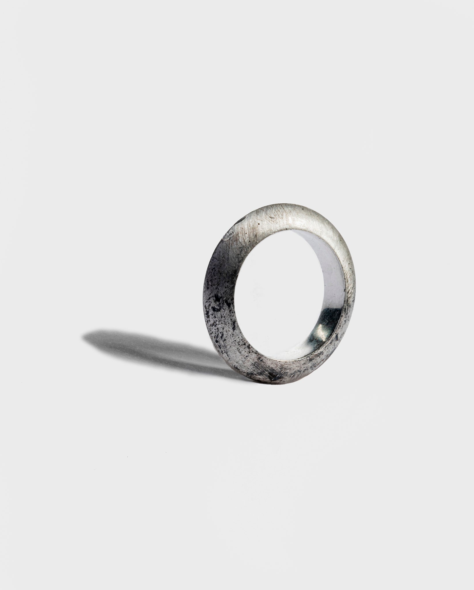 Silver disc ring